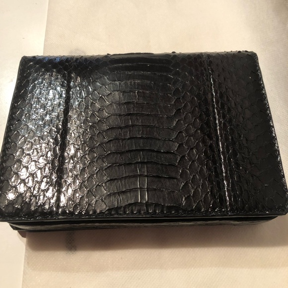 Beautiful VBH Pulse First Edition ( 210/300) black python clutch - h/m Italy - Picture 8 of 8